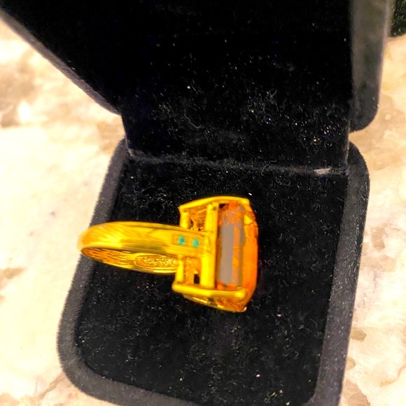 NATURAL RARE YELLOW CITRINE  RING ‼️❤️ - Picture 3 of 5